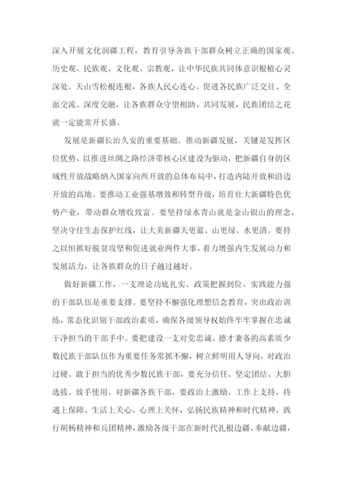 准确贯彻新时代党的治疆方略心得体会集合4篇.docx