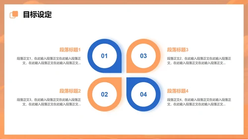 卡通橙色插画大学生职业规划PPT模板