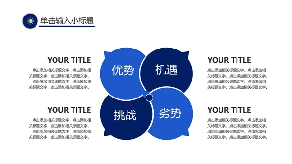 蓝色企业商业计划汇报书PPT模板
