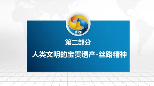 全球一带一路国际合作高峰论坛PPT模板