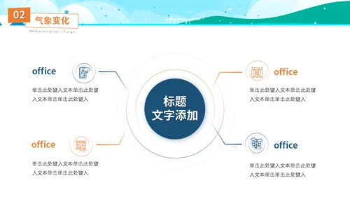 海边度假阳光沙滩大暑介绍通用PPT模板