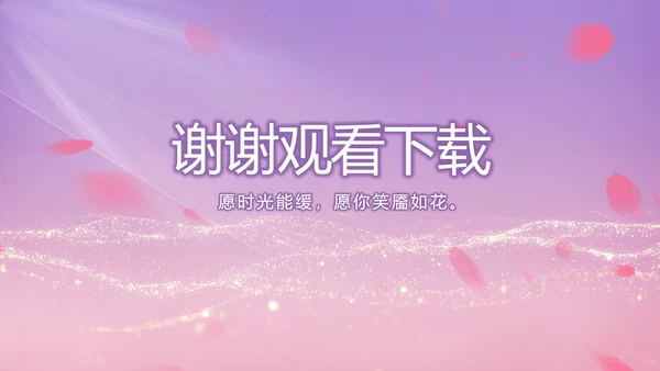 紫色唯美背景工作总结汇报动态PPT