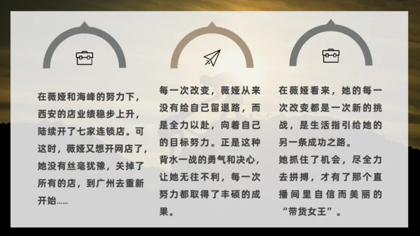 《人生是用来改变的》薇娅励志书籍通用PPT模板