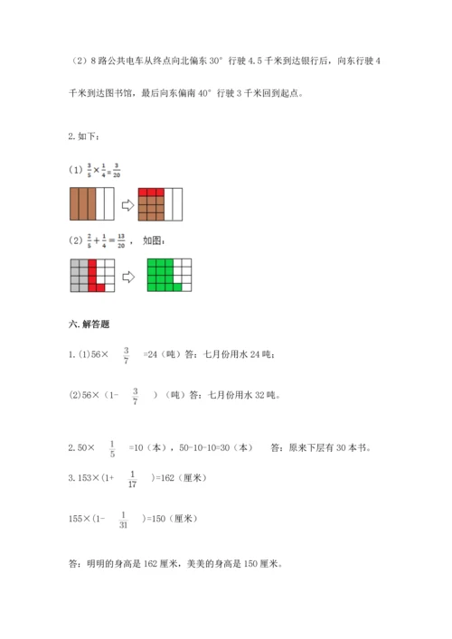 人教版六年级上册数学 期中测试卷含答案下载.docx