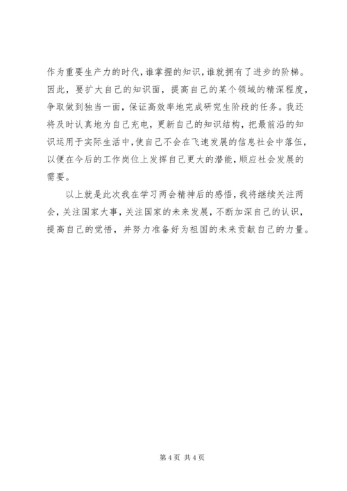 学习两会精神之心得体会.docx
