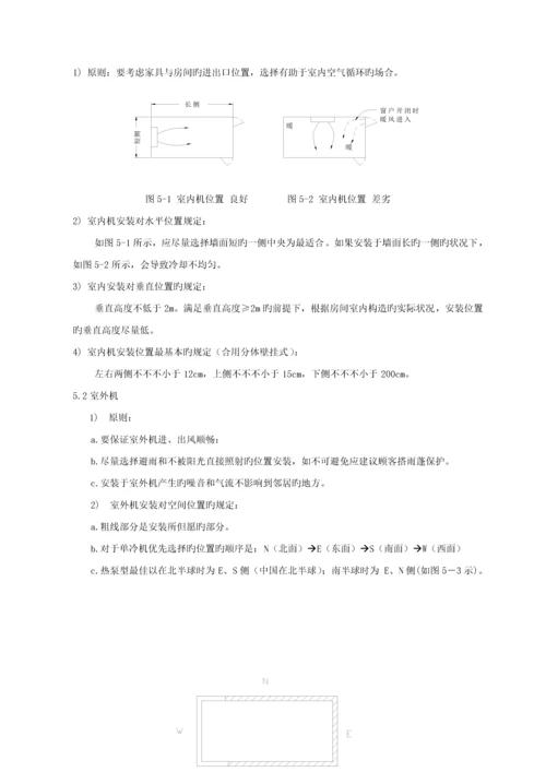 格力分体空调综合施工专题方案.docx