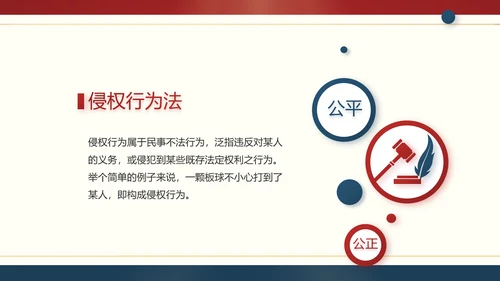 红色大气法律宪法宣传学习介绍PPT
