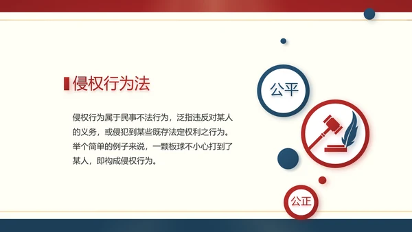 红色大气法律宪法宣传学习介绍PPT