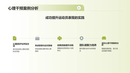 蓝色渐变运动心理学PPT模板