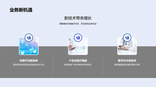生物医疗行业发展PPT模板