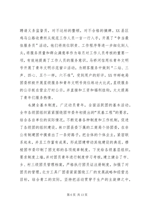 二四年度全市团的工作调研报告.docx