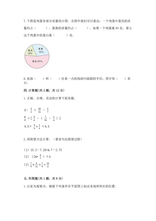 人教版六年级上册数学期末测试卷附答案【培优】.docx