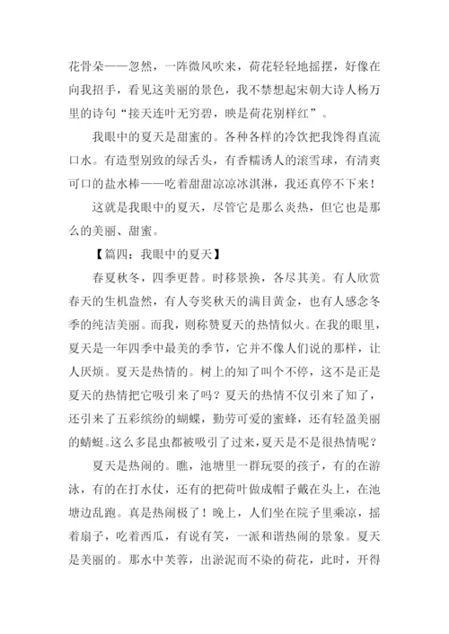 我眼中的夏天作文.docx