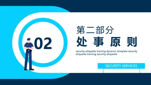 保安公司服务标准培训动态PPT模板