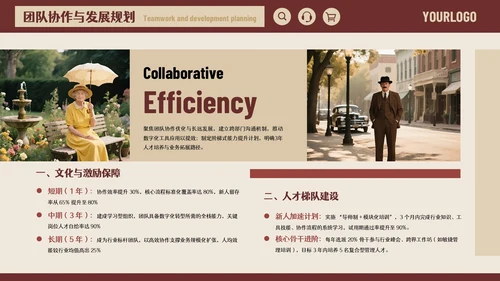 红色美式风格时尚杂志编辑述职报告通用PPT模板