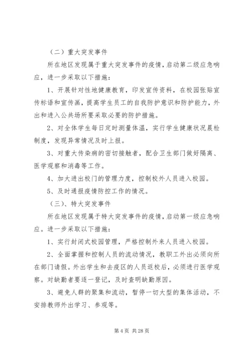防范突发流行性疾病和传染病方案及措施.docx