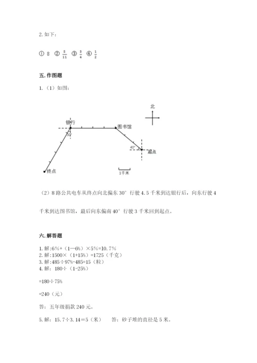 人教版六年级上册数学期末测试卷（名校卷）.docx