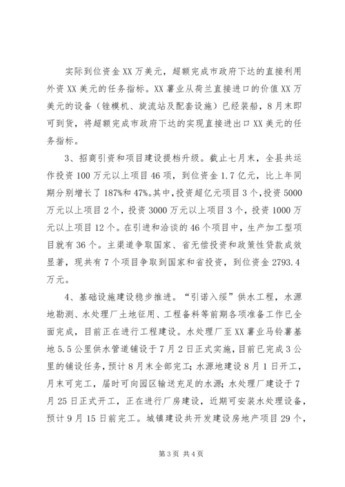 关于全县大事大项推进落实情况的督查报告.docx