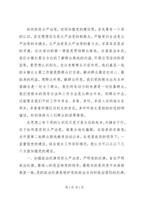从严治党工作计划 (2).docx