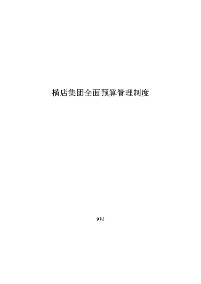 公司做的全面具体预算管理新版制度.docx