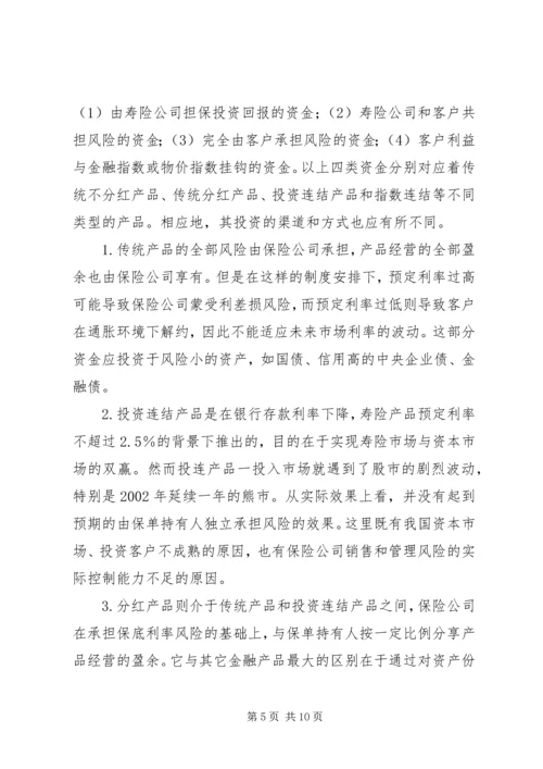 保险市场的保险资金管理思考.docx