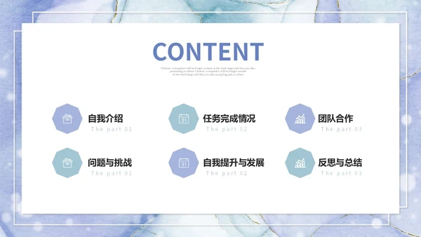 鎏金风个人述职报告工作汇报PPT