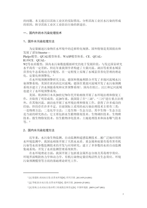 2022流浪的长鼻王滨海工业区水污染的问题防治措施的研究论文.docx