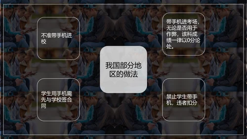 低头族正确使用手机PPT模板