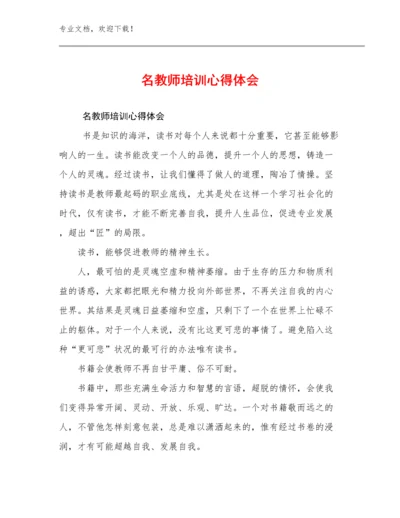 2024名教师培训心得体会优选例文12篇.docx