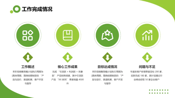 商务风纯文字PPT列表