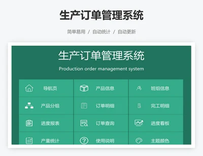 生产订单管理系统