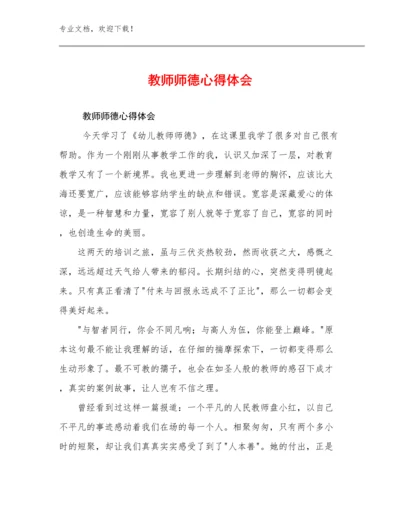 2023教师师德心得体会例文11篇合集.docx