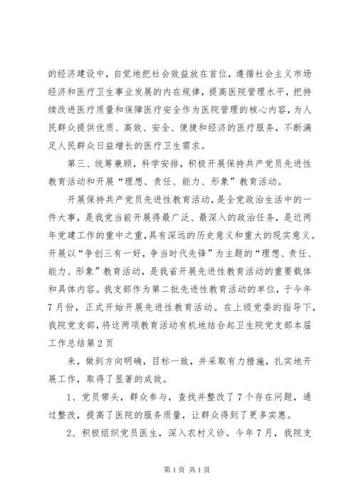 卫生院党支部本届工作总结 (11).docx