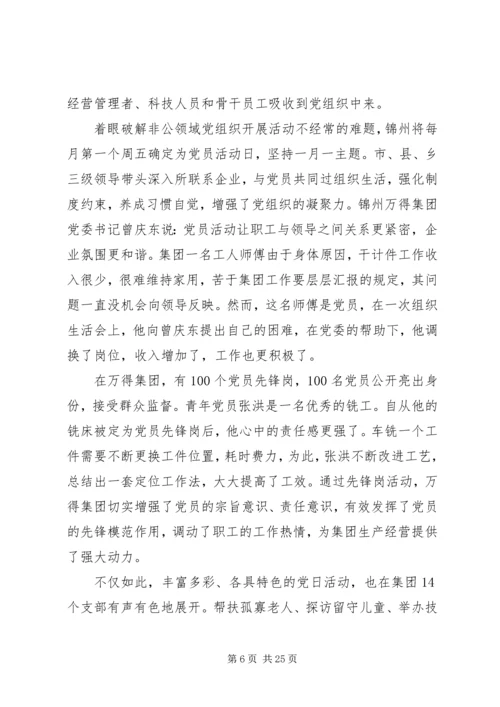 对非公领域党建展开建设五篇.docx