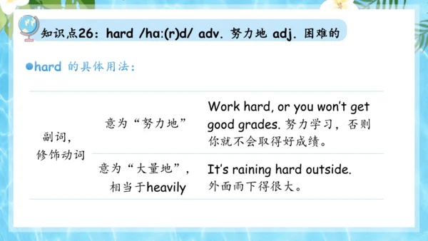 Unit 7 It's raining单元复习课件（词组+句型+知识点+语法+写作指导+易错考点）