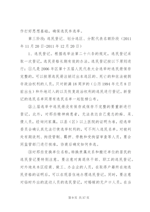 关于区人民代表大会换届选举工作的实施方案精编.docx