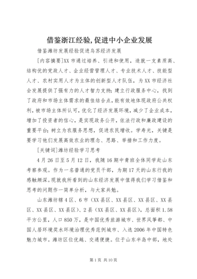 借鉴浙江经验,促进中小企业发展 (3).docx