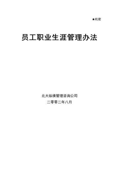 员工职业生涯管理办法.docx