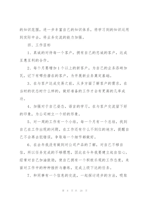 销售个人的工作计划10篇.docx