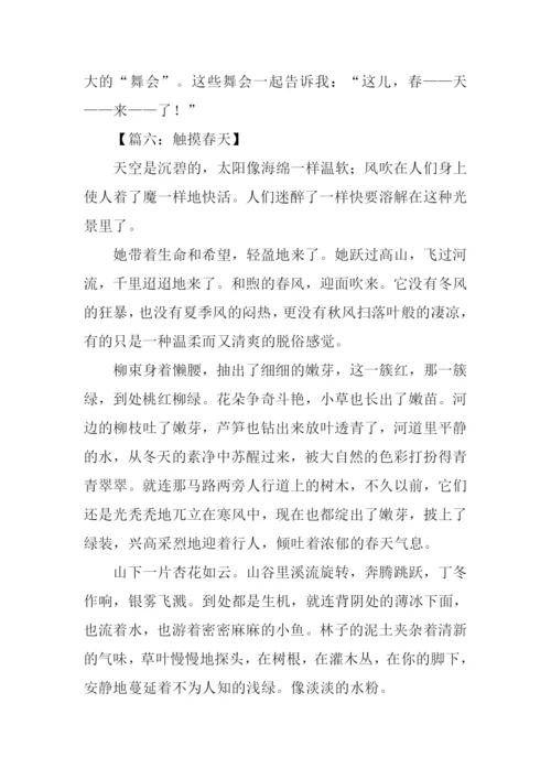 触摸春天的作文-1.docx