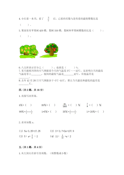 苏教版数学小升初模拟试卷【最新】.docx