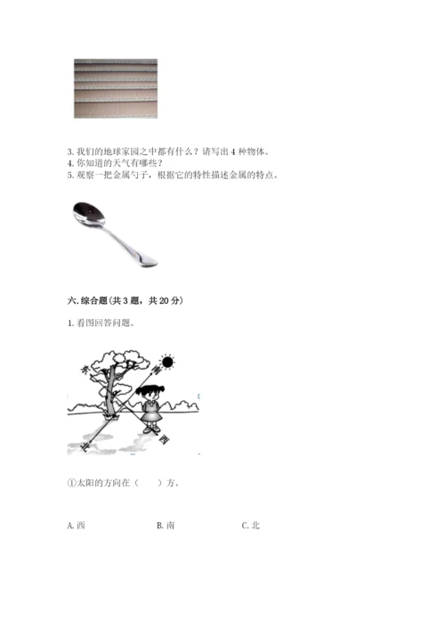 教科版二年级上册科学期末测试卷（a卷）.docx
