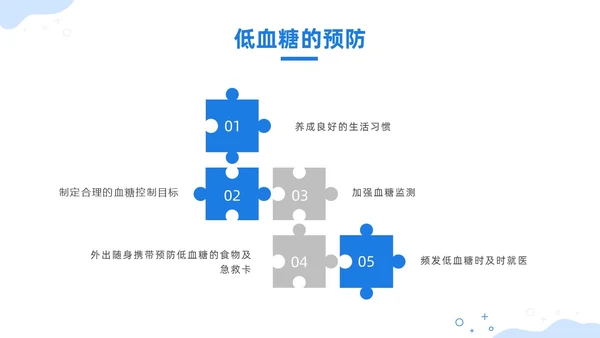 蓝色插画风酮症酸中毒护理查房培训