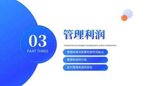蓝色3D风简约风高级全面预算管理预算编制方案财务管理PPT