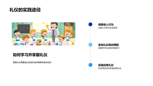 礼仪知识与生活实践PPT模板