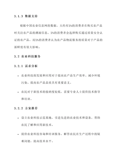 农业服务业商机分析方案