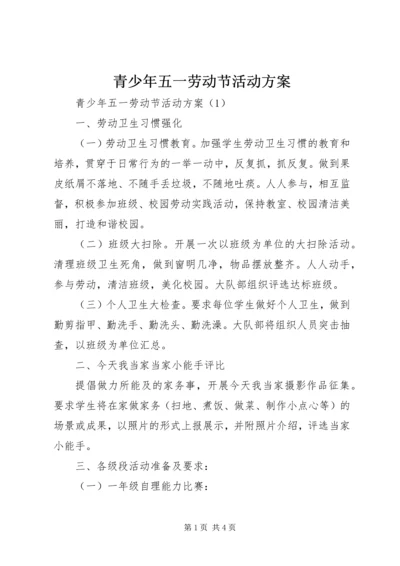 青少年五一劳动节活动方案.docx