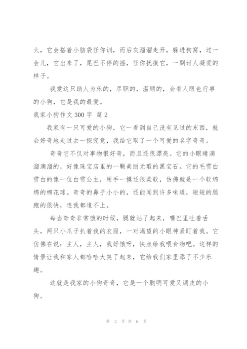 有关我家小狗作文300字合集六篇.docx