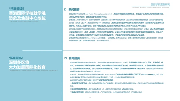 国际学校案例研究报告通用PPT模板