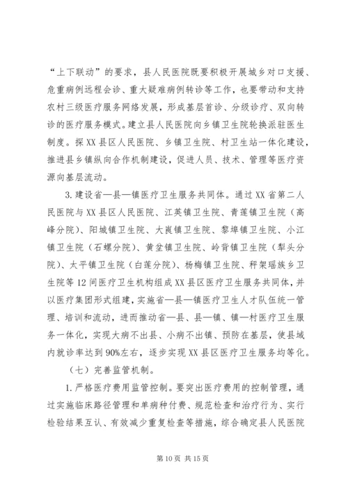 阳山人民医院综合改革实施方案.docx